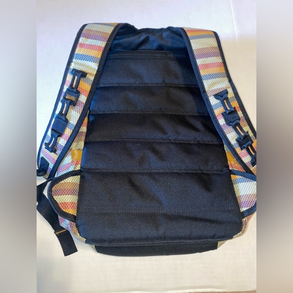 Focused Space Striped Backpack Natural Colors Preloved - Picture 2 of 8